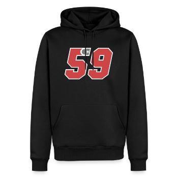 Tekirdağ - Männer Premium Bio Hoodie - Schwarz - Vorne - Nico (187cm)