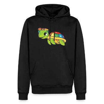 Turtle Sea Turtle Sea Water LGBTQ+ - Men’s Premium Organic Hoodie - black - Front - Nico (187cm)