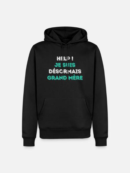 Grandma - Special Edition - Design modern - Men’s Premium Organic Hoodie - black