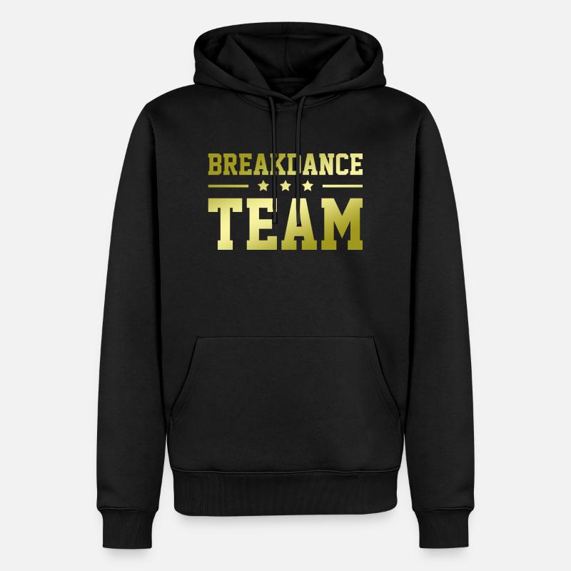 Équipe de breakdance - Sweat à capuche Premium bio Homme - noir