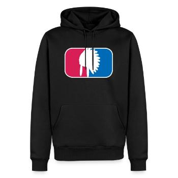 Indianer Häuptling Kopfschmuck lustige Geschenk - Männer Premium Bio Hoodie - Schwarz - Vorne - Nico (187cm)