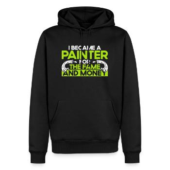 Dekorateur Bautenmaler Farbe mischen Geschenk - Männer Premium Bio Hoodie - Schwarz - Vorne - Nico (187cm)
