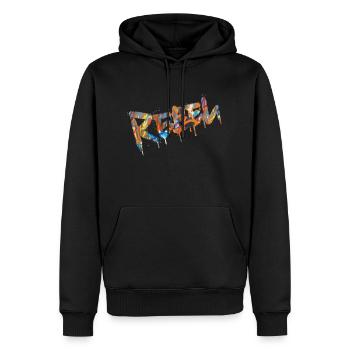Rebel Rebels Drôle Musique Rétro Hip Hop Rocknroll - Sweat à capuche Premium bio Homme - noir - Devant - Nico (187cm)