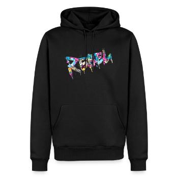 Rebel Rebels Funny Retro Music Hip Hop Rocknroll - Men’s Premium Organic Hoodie - black - Front - Nico (187cm)