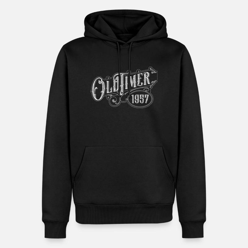 Olteimer - Sweat à capuche Premium bio Homme - noir