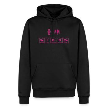 I LOVE SCIENCE - Elemente Perdiodensystem - Männer Premium Bio Hoodie - Schwarz - Vorne - Nico (187cm)