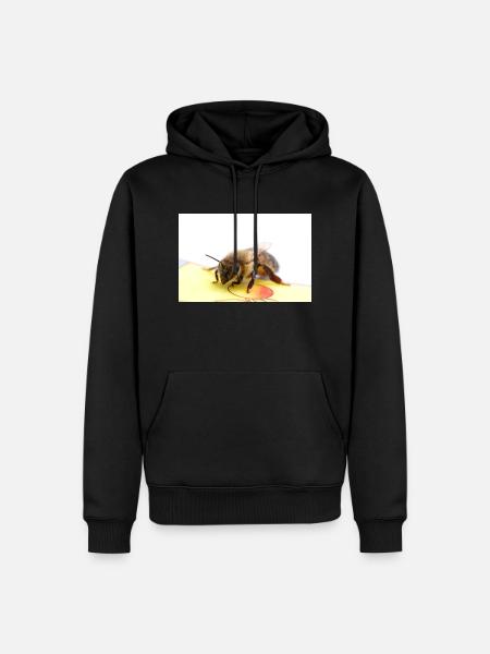 Image d’abeille - Sweat à capuche Premium bio Homme - noir