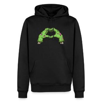 Mains de zombies de la Saint-Valentin - Sweat à capuche Premium bio Homme - noir - Devant - Nico (187cm)