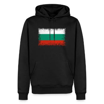 Bulgaria - Men’s Premium Organic Hoodie - black - Front - Nico (187cm)
