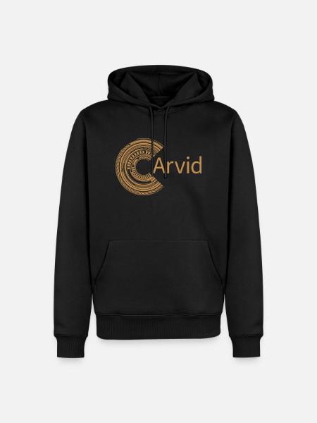 Pour Arvid - Sweat à capuche Premium bio Homme - noir