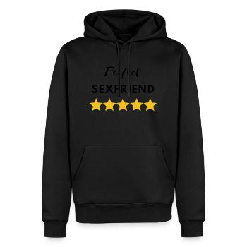 Perfect sexfriend - Sweat à capuche Premium bio Homme - noir - Devant - Nico (187cm)
