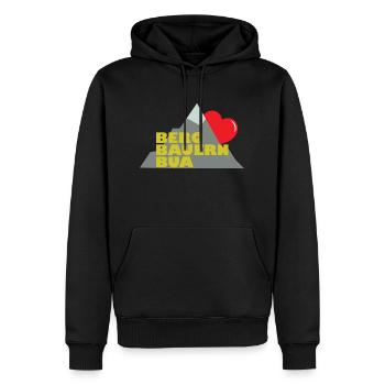 Lustiger Spruch Witzig Humor Geschenkidee - Männer Premium Bio Hoodie - Schwarz - Vorne - Nico (187cm)