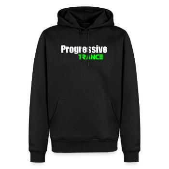 Citation de transe progressive - Sweat à capuche Premium bio Homme - noir - Devant - Nico (187cm)