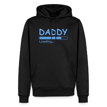 Chargement de papa - Sweat à capuche Premium bio Homme - noir - Devant - Nico (187cm)