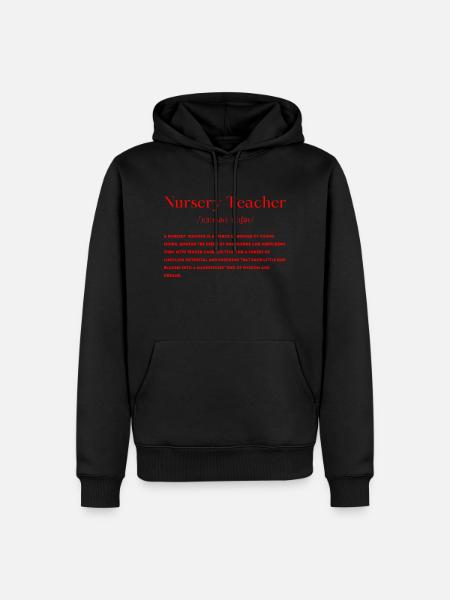 Kindergarten teacher Educator Definition - Men’s Premium Organic Hoodie - black