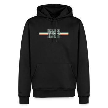 I wonder if my bike thinks of me too - Männer Premium Bio Hoodie - Schwarz - Vorne - Nico (187cm)
