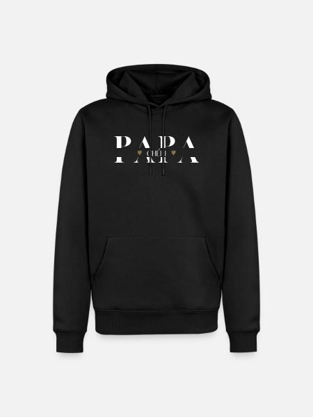 Papa chéri - Sweat à capuche Premium bio Homme - noir