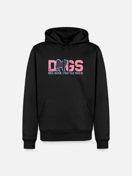 PawPrint Couture - Männer Premium Bio Hoodie - Schwarz