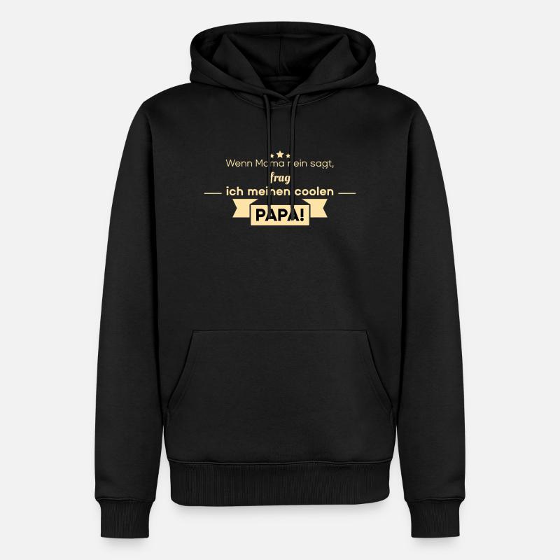 Lustige Babysprüche - Männer Premium Bio Hoodie - Schwarz