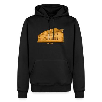 Hôtel de ville d’Uelzen Ville hanséatique de Basse-Saxe - Sweat à capuche Premium bio Homme - noir - Devant - Nico (187cm)