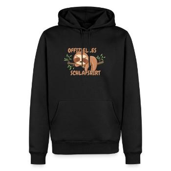 Offizielles Schlafshirt - Männer Premium Bio Hoodie - Schwarz - Vorne - Nico (187cm)