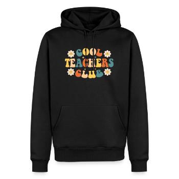 Cooler Lehrer-Club - Männer Premium Bio Hoodie - Schwarz - Vorne - Nico (187cm)