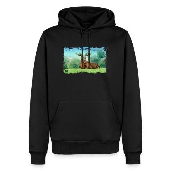 Sweden Sweden Scandinavia Nordic Viking Europe - Men’s Premium Organic Hoodie - black - Front - Nico (187cm)