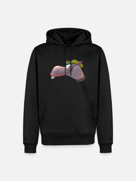 Plüscheinhorn - Männer Premium Bio Hoodie - Schwarz