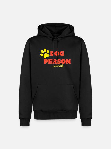 Dog Person - Men’s Premium Organic Hoodie - black