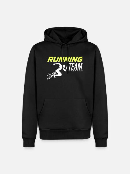 Running Team 1 - Men’s Premium Organic Hoodie - black