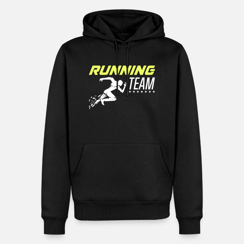 Équipe de course 1 - Sweat à capuche Premium bio Homme - noir