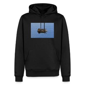 Scottish Swimming Duck - Men’s Premium Organic Hoodie - black - Front - Nico (187cm)