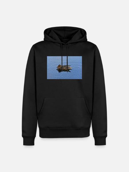 Scottish Swimming Duck - Men’s Premium Organic Hoodie - black