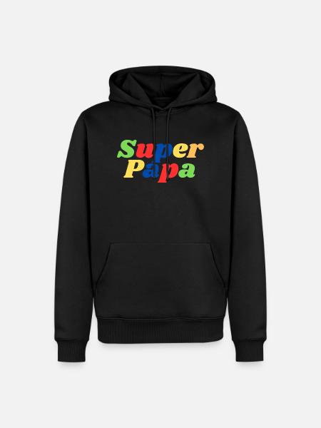 Super dad - Men’s Premium Organic Hoodie - black