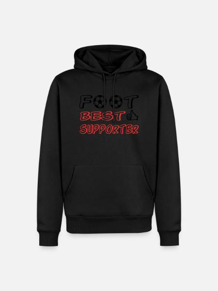 Foot best supporter - Men’s Premium Organic Hoodie - black