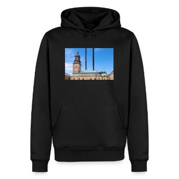 Deutsche Kirche Tyska kyrkan Göteborg Stadt Schweden - Männer Premium Bio Hoodie - Schwarz - Vorne - Nico (187cm)