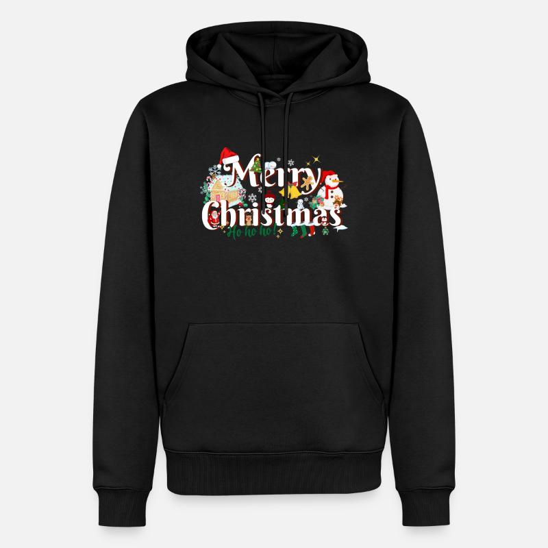 Joyeux Noël - Sweat à capuche Premium bio Homme - noir