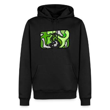 snake snake bite snakes - Men’s Premium Organic Hoodie - black - Front - Nico (187cm)