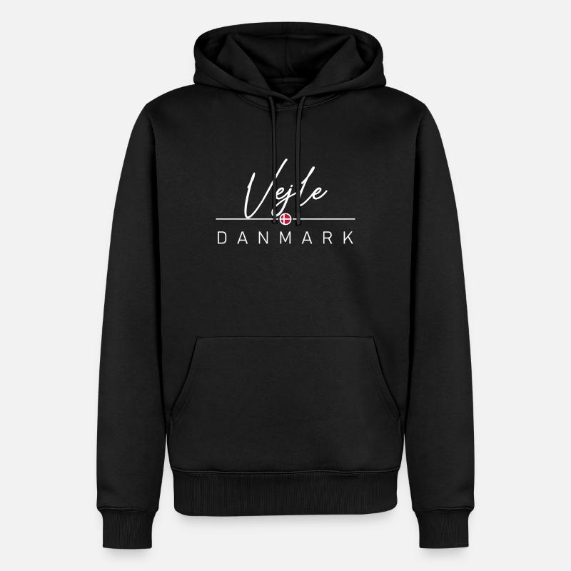 Dänemark - Vejle - Danemark - Danemark - Sweat à capuche Premium bio Homme - noir
