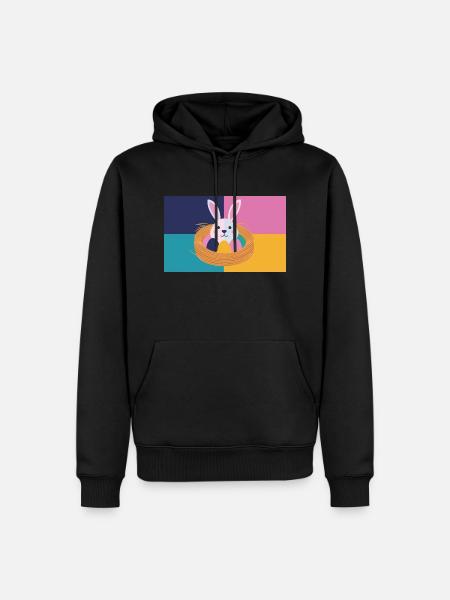 Easter Bunny No.05 - Men’s Premium Organic Hoodie - black