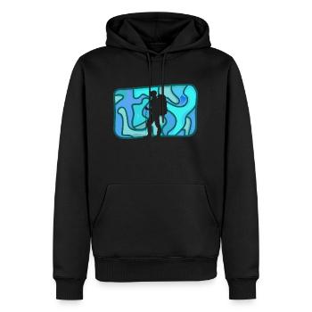 Randonnée Randonneurs Alpinistes - Sweat à capuche Premium bio Homme - noir - Devant - Nico (187cm)