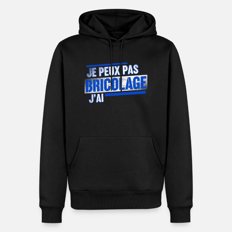 Ich kann nicht DIY - Männer Premium Bio Hoodie - Schwarz