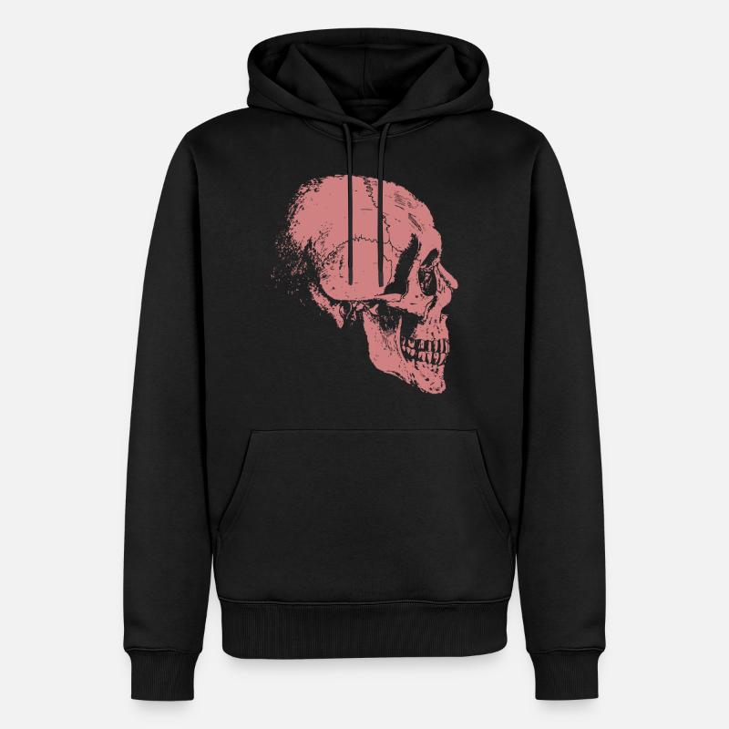 Skelett - Männer Premium Bio Hoodie - Schwarz