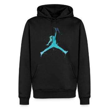 Volley-ball Beach Volley cadeau - Sweat à capuche Premium bio Homme - noir - Devant - Nico (187cm)
