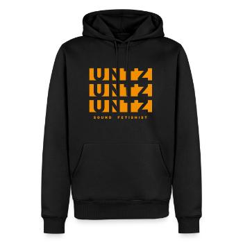 Untz Untz Untz - Sweat à capuche Premium bio Homme - noir - Devant - Nico (187cm)