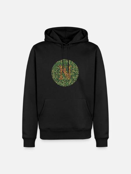 Nu test d'oeil - Sweat à capuche Premium bio Homme - noir