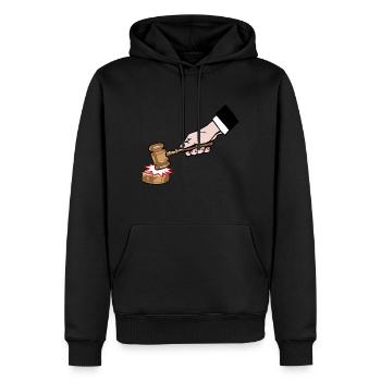 Richter - Männer Premium Bio Hoodie - Schwarz - Vorne - Nico (187cm)