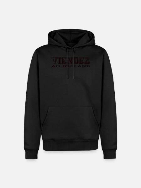 Viendez au groland - Sweat à capuche Premium bio Homme - noir