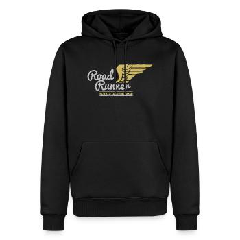 Road Runner Motorsport Road - Sweat à capuche Premium bio Homme - noir - Devant - Nico (187cm)