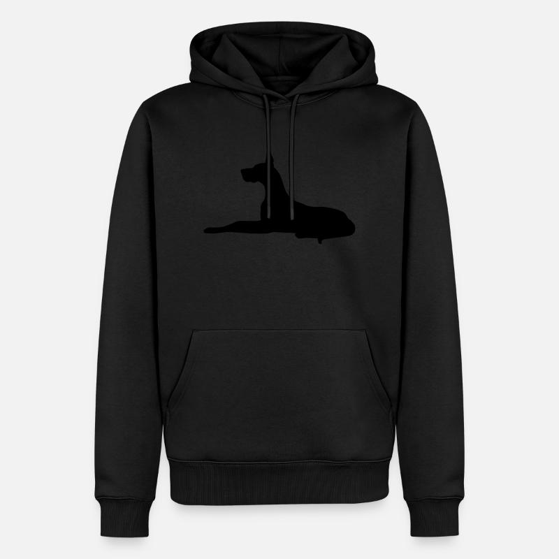 dobermann - Männer Premium Bio Hoodie - Schwarz